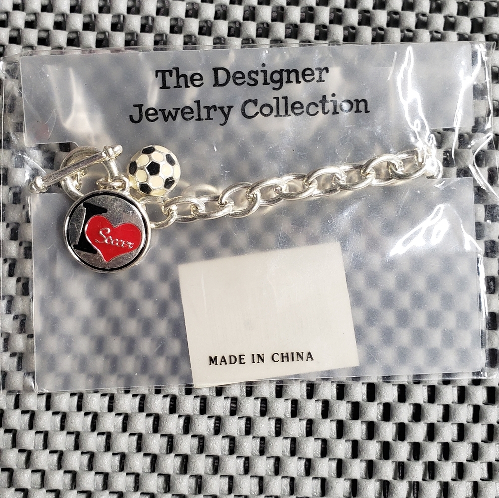 I love soccer bracelet
